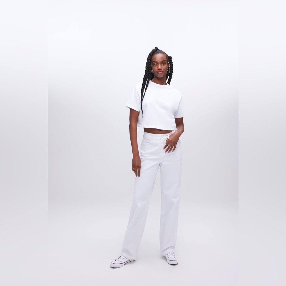 Good American - GOOD ’90s RELAXED JEANS - White001